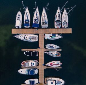 port, widok z lotu ptaka